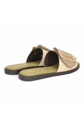 Ciabatta donna in pelle colore beige. NOA HARMON | 9979-GHIACCIO